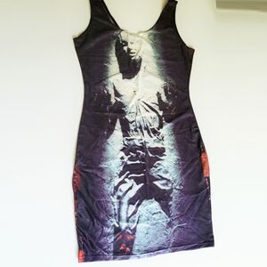 Star Wars Han Solo stretchy spandex Bodycon dress Sci-fi comicon cosplay costume